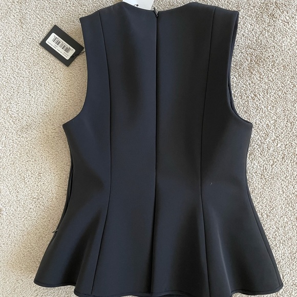 Alexander Wang front lace up peplum top 2 - Picture 5 of 7